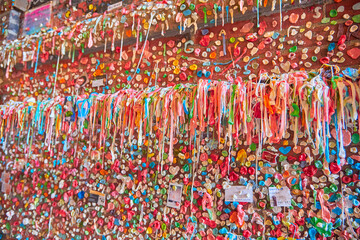 Detail of The Market Theater Gum Wall