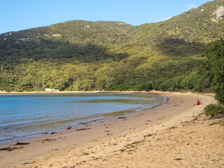 This lovely sandy beach is a great reward at the end of the  Telegraph Saddle to Sealers Cove track - Wilsons Promontory, Victoria, Australia