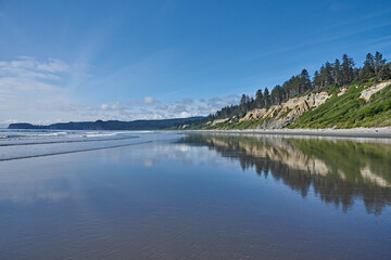 Fototapeta premium Empty Ruby Beach in Olympic National Park