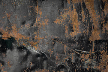 Grunge rusted metal texture, rust and oxidized metal background. Old metal iron panel