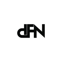 Obraz premium dfn letter original monogram logo design