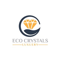 eco crystals simple logo designs for jewelery product