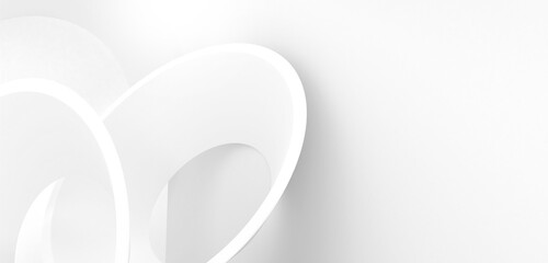 abstract white background.
Geometric 3d illustration design.