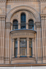 Facade of historical building in Sydney Australia