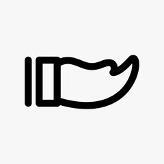 Hand icon vector, flat design best vector icon
