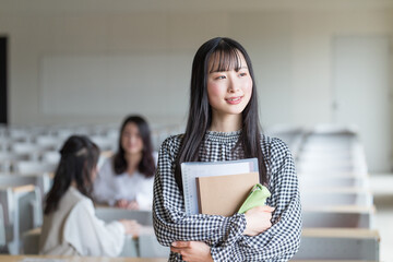 大学生のポートレート