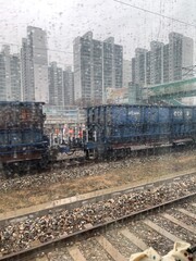 Fototapeta premium in the train