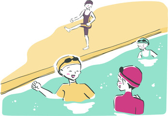 マタニティスイミングで楽しくおしゃべり