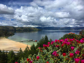 lake and clouds