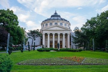 Romanian Athenaeum (Ateneul Român), is a concert hall in the center of Bucharest, Romania and a landmark of the Romanian capital city