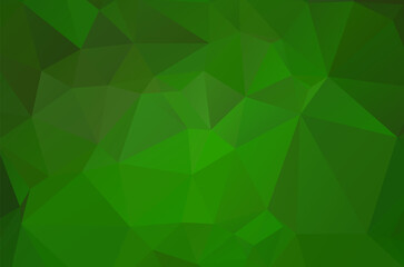 Fototapeta na wymiar Green vivid geometric abstract bright green blurred mosaic wallpaper with triangle shapes for banner
