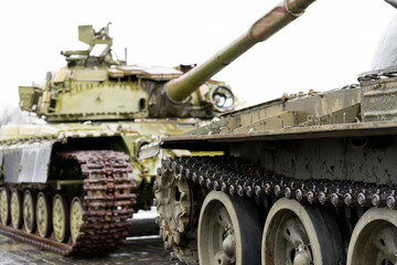 Fototapeta na wymiar combat unit tank