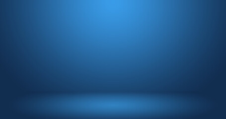 Empty Dark blue room with gradient blue abstract background for display your product