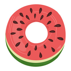 Watermelon float swimming pool toy.