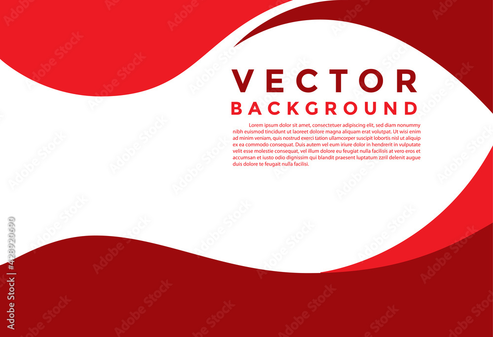 Poster red background vector lighting effect graphic for text and message board design infographic.