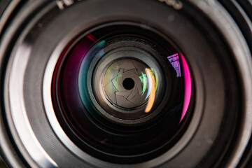 Camera lens with reflection