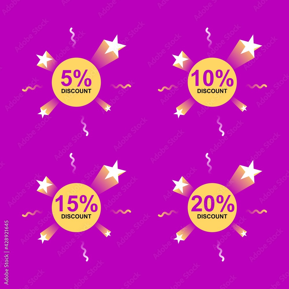 Poster creative discount tag collection. easy to edit vector file. can use for your creative content. espec