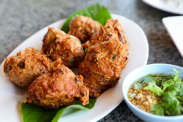Thai fish cakes.