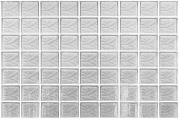 White translucent glass block wall pattern and background seamless