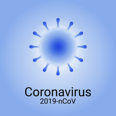  3D Corona virus Icon. Coronavirus 2019-nCoV. Creative Design Template vector illustration background isolated.