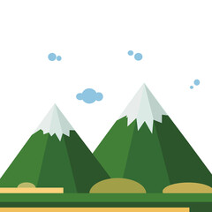 mountains icon graphic illustration logo