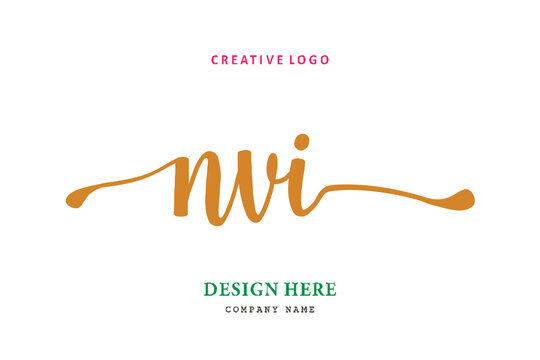 NVI lettering logo is simple, easy to understand and authoritative