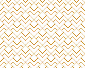 The geometric pattern with lines. Seamless vector background. White and gold texture. Graphic modern pattern. Simple lattice graphic design