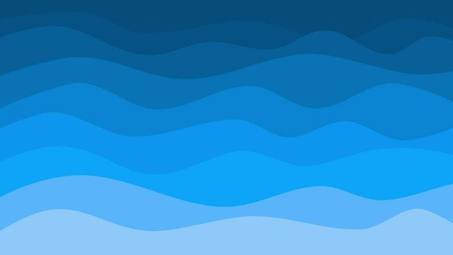 Blue Sea or Ocean Wave Animation