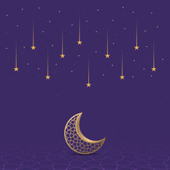 Naklejka premium Eid mubarak design with Islamic ornaments. Can be used for greeting cards, banners, backgrounds and templates.