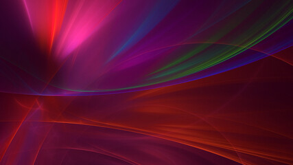 3D rendering abstract colorful fractal light background