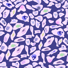 seamless vector pattern with the image of objects of various shapes in pink tones for printing on fabric and for interior decoration