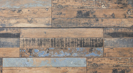 reclaimed old wooden Wall plank Paneling texture as wood used vintage background