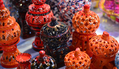 splendid colors and atmospheres in the oriental bazaars