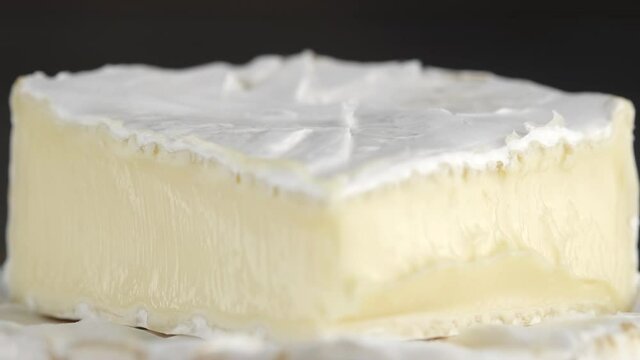 soft cheese camembert or brie close up