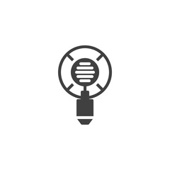 Radio microphone vector icon