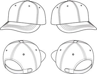 Bag fashion flat sketch template