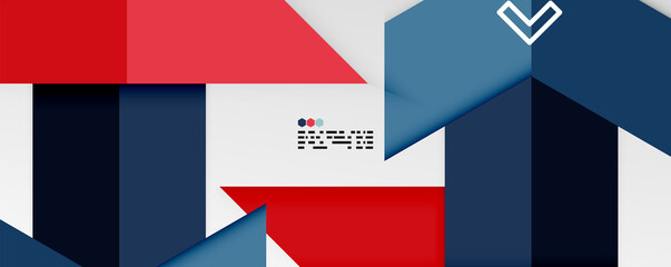 Obraz premium Shiny color triangles and geometric shapes vector abstract background