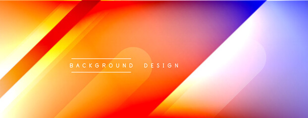 Dynamic lines abstract background. 3D shadow effects and fluid gradients. Modern overlapping forms