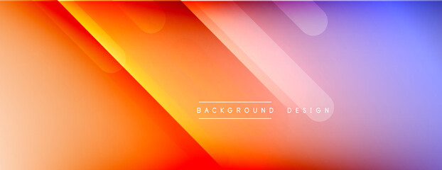 Dynamic lines abstract background. 3D shadow effects and fluid gradients. Modern overlapping forms