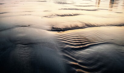 A beautiful texture of sea beach created by a short long exposure of 1 sec