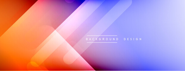 Dynamic lines abstract background. 3D shadow effects and fluid gradients. Modern overlapping forms