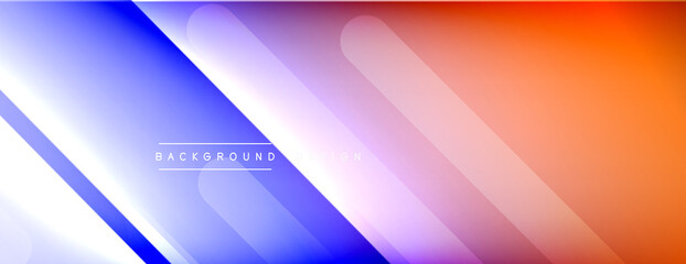 Dynamic lines abstract background. 3D shadow effects and fluid gradients. Modern overlapping forms