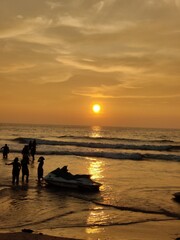 Fototapeta premium sunset on the beach