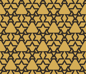 Geometric seamless pattern. Geometrical ornament. Vector illustration. Endless texture.