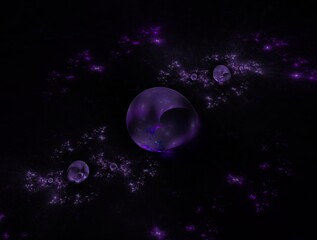 Imaginatory fractal background generated Image