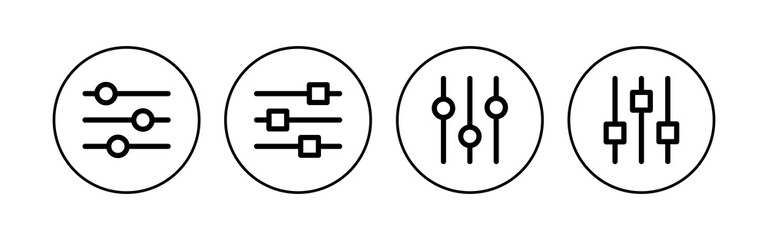 Fototapeta premium Setting Icon set. Cog Settings Icon Symbol