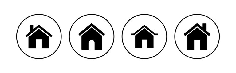 House icon set. Home icon vector