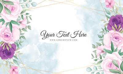 Beautiful pink and purple floral background