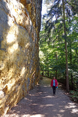 Obraz premium Wandern an den Schrammsteinen