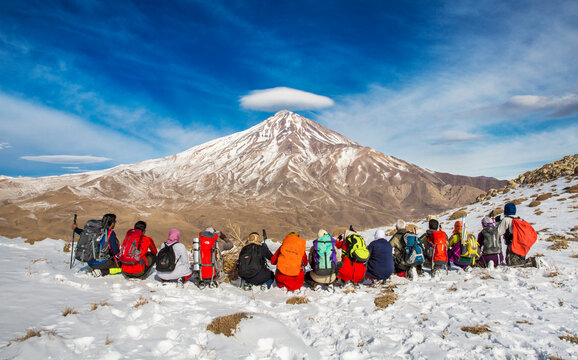 Mount Damavand, a potentially active volcano, is a stratovolcano which is the highest peak in Iran and the highest volcano in Asia.